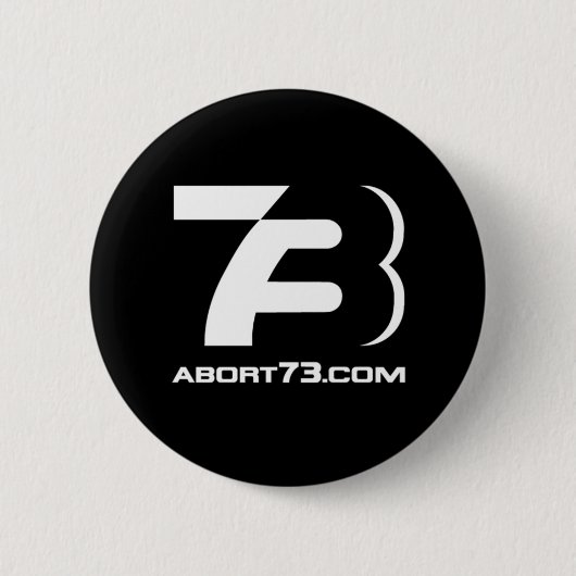 Abort73.com/73-Logo Button (Vorderseite)