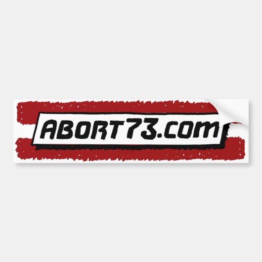 Abort73.com Autoaufkleber (Vorne)