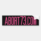 Abort73.com Autoaufkleber (Vorne)