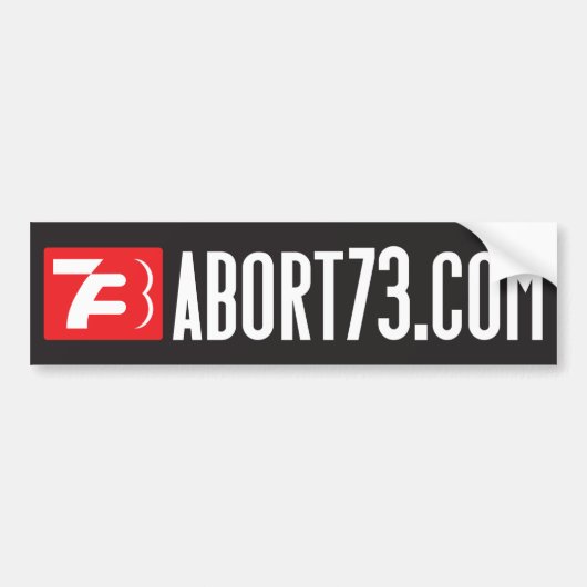 Abort73.com (Web-Banner) Autoaufkleber (Vorne)