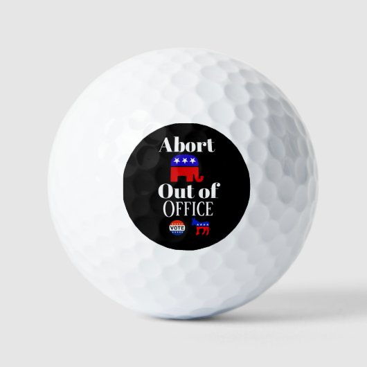Abort GOP Out of Office Golf Ball (Vorderseite)