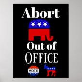 Abort GOP Out Office Poster (Vorne)