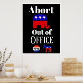 Abort GOP Out Office Poster (Küche)