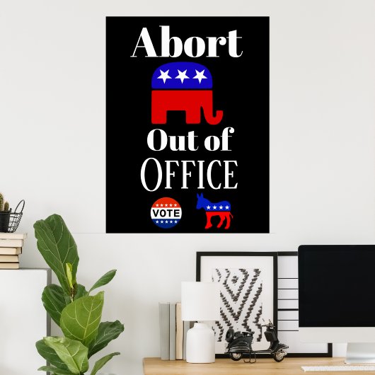 Abort GOP Out Office Poster (Heimbüro)