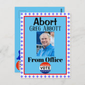Abort Greg Abbott Postcard Postkarte (Vorne/Hinten)
