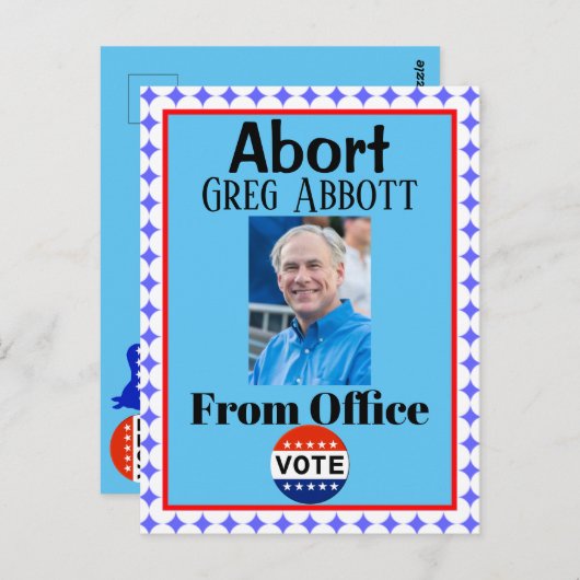 Abort Greg Abbott Postcard Postkarte (Vorne/Hinten)