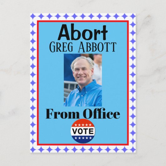 Abort Greg Abbott Postcard Postkarte (Vorderseite)
