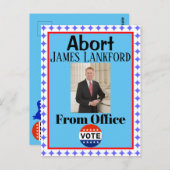 Abort James Lankford Postcard Postkarte (Vorne/Hinten)