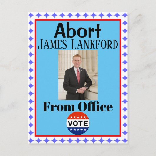 Abort James Lankford Postcard Postkarte (Vorderseite)