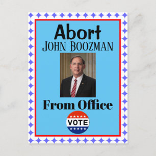Abort John Boozman Postcard Postkarte