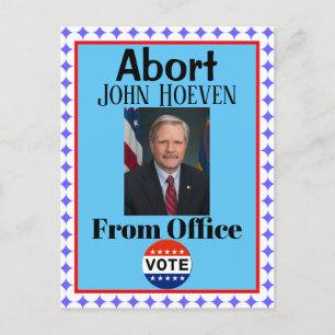 Abort John Hoeven Postcard Postkarte