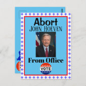 Abort John Hoeven Postcard Postkarte (Vorne/Hinten)