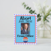 Abort John Thune Postcard Postkarte (Stehend Vorderseite)