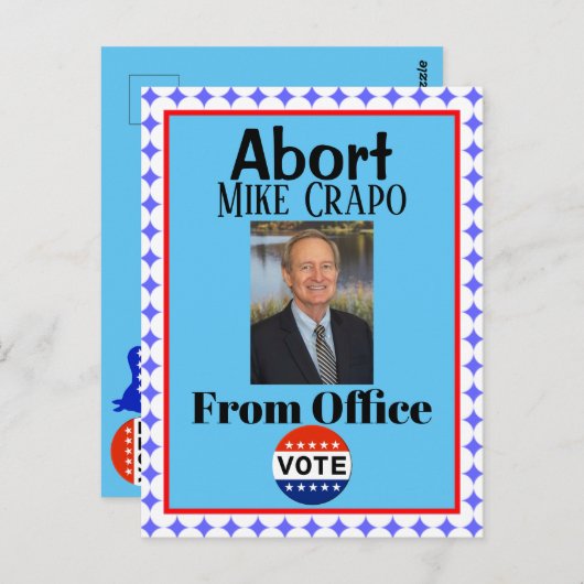 Abort Mike Crapo Postkarte (Vorne/Hinten)