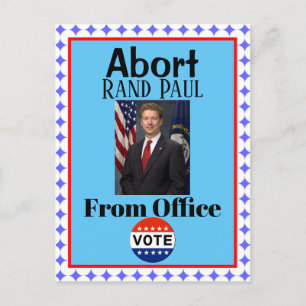 Abort Rand Paul Postcard Postkarte