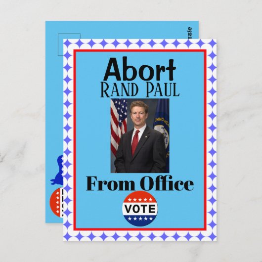 Abort Rand Paul Postcard Postkarte (Vorne/Hinten)