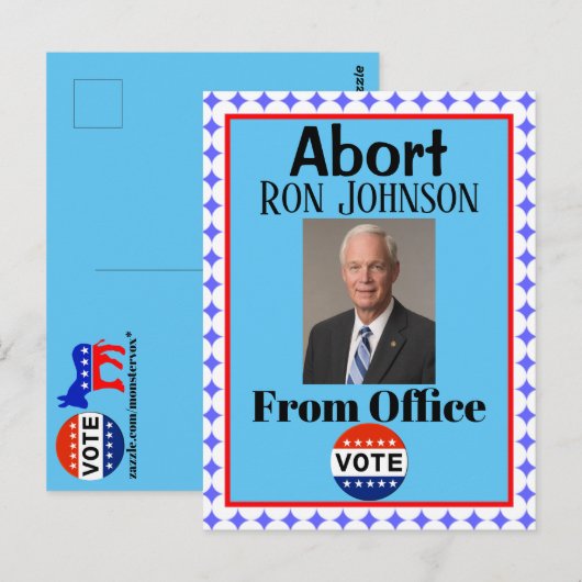 Abort Ron Johnson Postcard Postkarte (Vorne/Hinten)