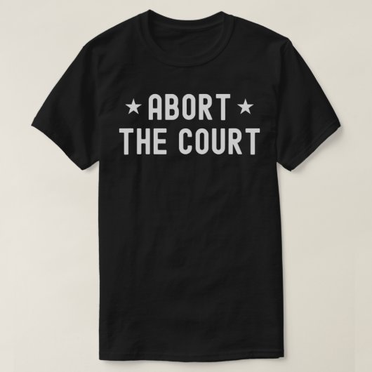 Abort the court6 T-Shirt (Design vorne)