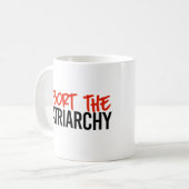 Abort the Patriarchy Kaffeetasse (Vorderseite Links)
