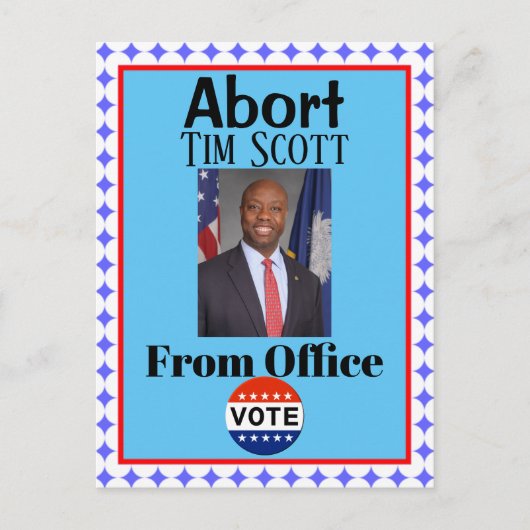 Abort Tim Scott Postcard Postkarte (Vorderseite)