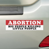 Abortion Autoaufkleber (Auf Auto)