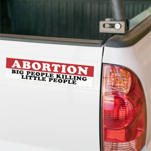 Abortion Autoaufkleber (Auf Lkw)
