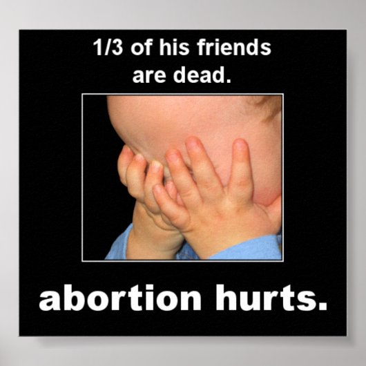 Abortion Hurts Poster (Vorne)