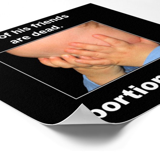 Abortion Hurts Poster (Ecke)