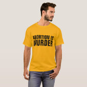 ABORTION IST MURDER, Pro-Life-T - Shirt (Vorne ganz)