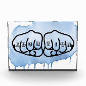 Abortion Knuckle Tattoos Fotoblock (Vorderseite)