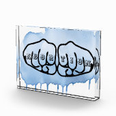 Abortion Knuckle Tattoos Fotoblock (Rechts)