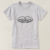 Abortion Knuckle Tattoos T-Shirt (Design vorne)