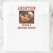 ABORTION STOPFT. QUADRATISCHER AUFKLEBER (Tasche)