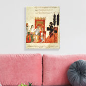 Abou Zayd predigt in der Moschee Leinwanddruck (Insitu (Wohnzimmer))