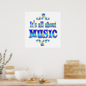 ABOUT MUSIC POSTER (Küche)
