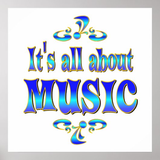 ABOUT MUSIC POSTER (Vorne)
