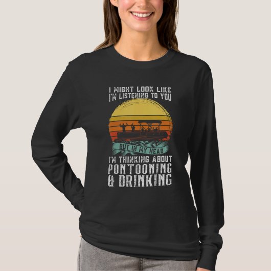 about Pontooning & Drinking Pontoon Boat Captain T-Shirt (Vorderseite)