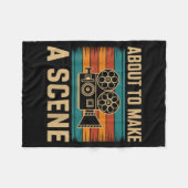 About To Make A Scene Filmmaking Filmmaker  Fleecedecke (Vorderseite (Horizontal))