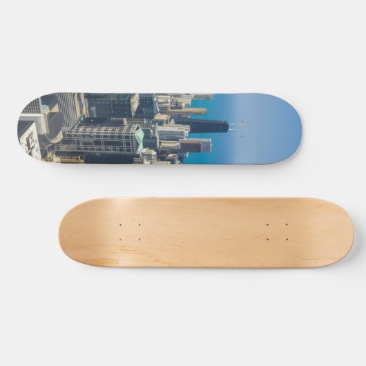 Above Chicago Skateboard (Horizontal)