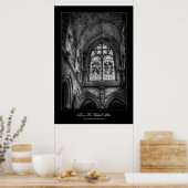 Above The Chapel Altar, Stained Glass WIndow Poster (Küche)