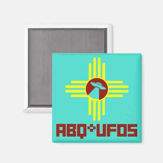 ABQ UFOs Magnet! Magnet (Vorderseite/Rückseite)