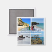ABR001 TRABOCCHI COAST, Abruzzo, Italien, Kühlschr Magnet (Vorderseite/Rückseite)