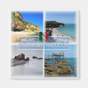 ABR001 TRABOCCHI COAST, Abruzzo, Italien, Kühlschr Magnet