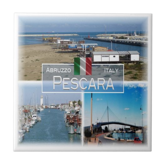 ABR008 PESCARA, Abruzzen, Italien, Fliese (Vorderseite)