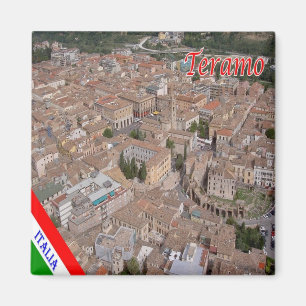 ABR010 TERAMO, Abruzzo, Italien, Kühlschrank Magnet