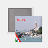 ABR011 PESCARA - Abruzzen - Italien - Kühlschrank Magnet (Vorderseite/Rückseite)
