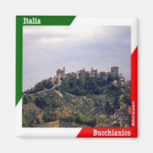 ABR015 BUCCHIANICO, Abruzzen, Italien, Kühlschrank Magnet