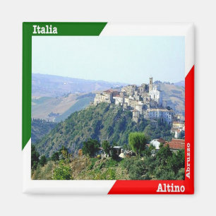 ABR021 ALTINO, Abruzzen, Italien, Kühlschrank Magnet