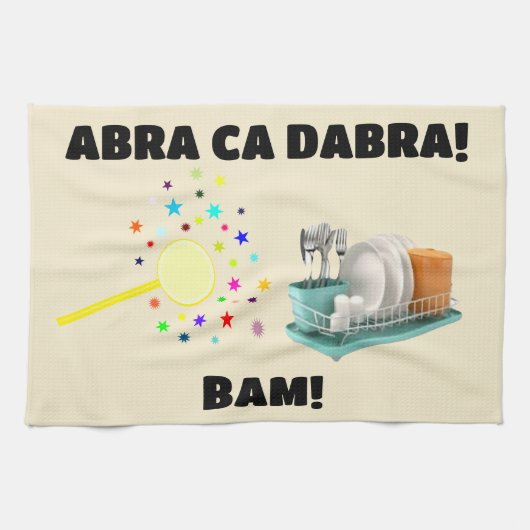 Abra Ca Dabra Bam Küchenhandtuch Geschirrtuch (Horizontal)