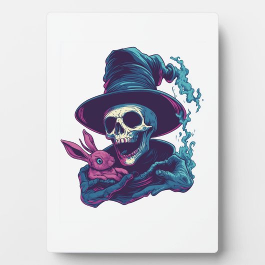 Abra-Cadabra-Knochen � Funny Magic Skull Fotoplatte (Vorderseite)